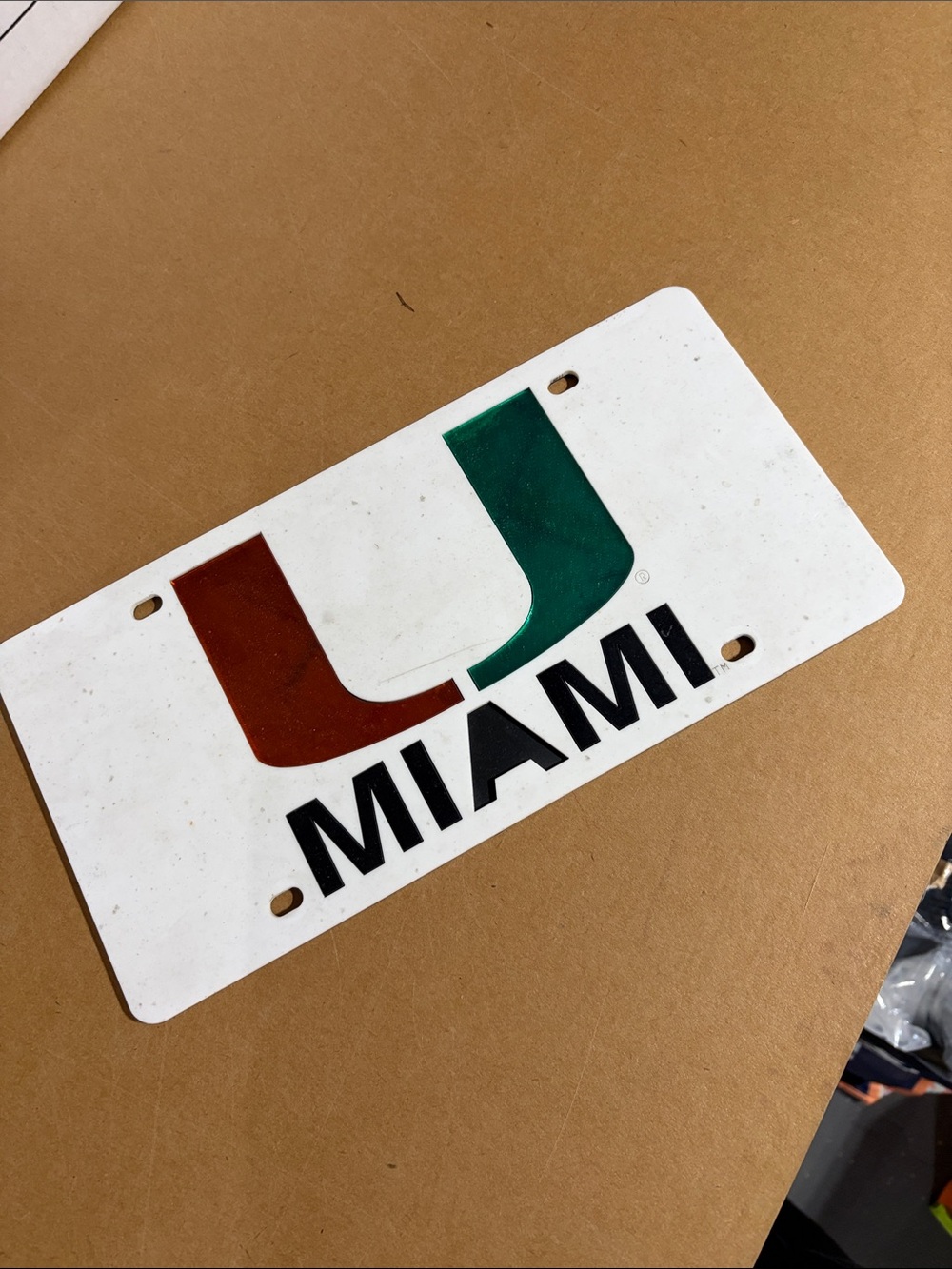 Miami U License Plate Decor